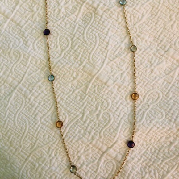 Gemstone Necklace and Bracelet Set - Picture 2 of 7